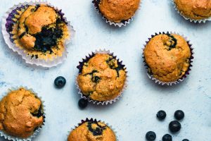 Vegan Blueberry Muffins (Oil-Free)