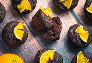 Chocolate Orange Muffins (Vegan, Whole Grain)