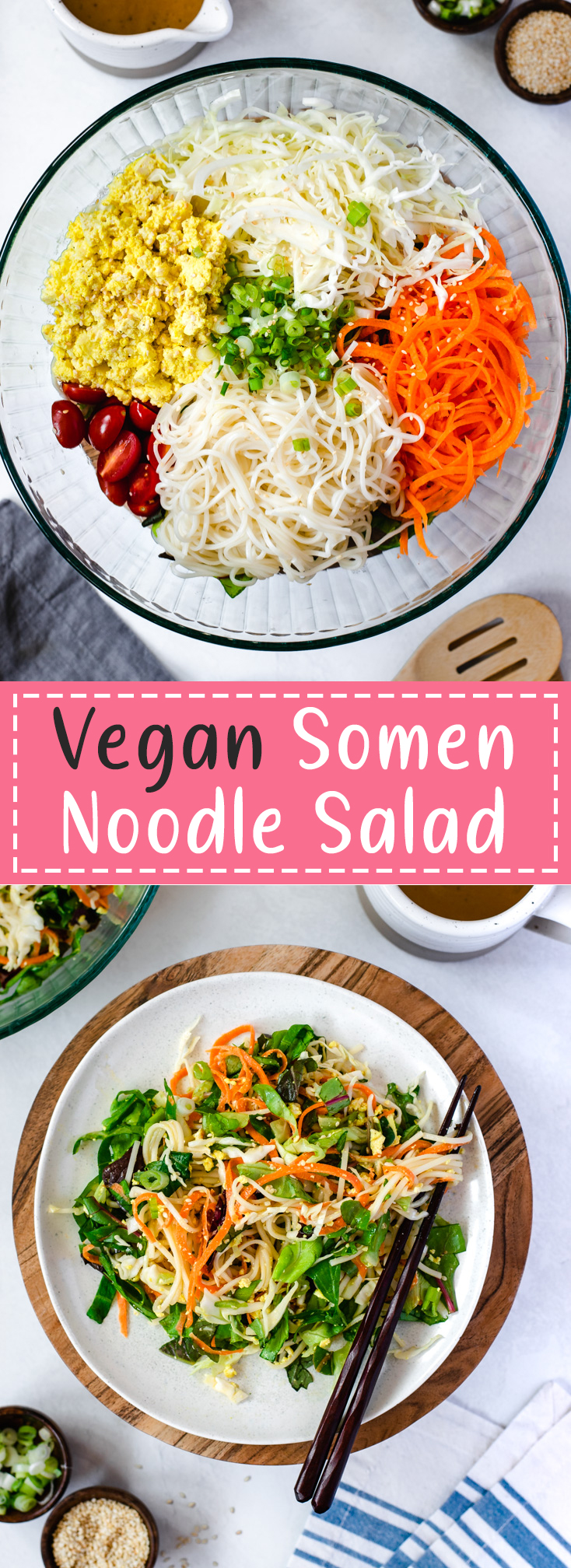 Vegan Somen Noodle Salad - Ellie Likes Cooking