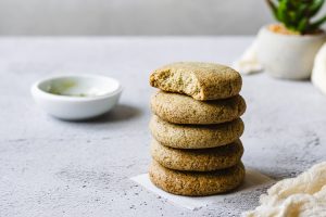 Grain-Free Matcha Sugar Cookies (Vegan, Paleo, Oil-Free)