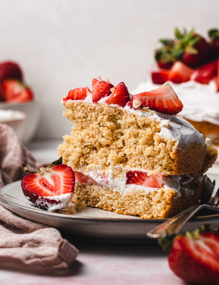 Vegan Strawberry Shortcake - Ellie Likes Cooking