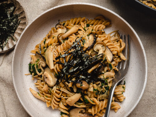 Spaghetti with Mushrooms & Seaweed Small Size Replica (Pencil/Pen