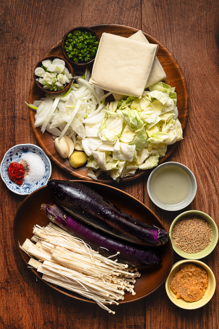 sesame miso stir fry ingredients