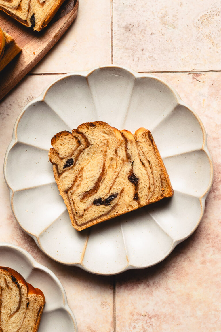 Vegan Cinnamon Raisin Milk Bread (Shokupan)